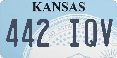 KS license plate 442IQV