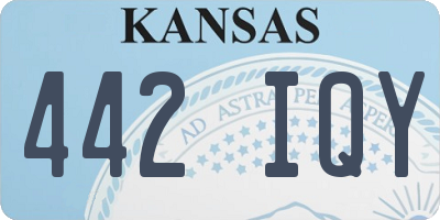 KS license plate 442IQY