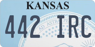 KS license plate 442IRC
