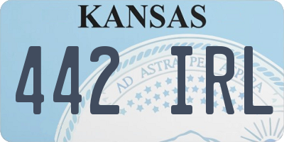 KS license plate 442IRL