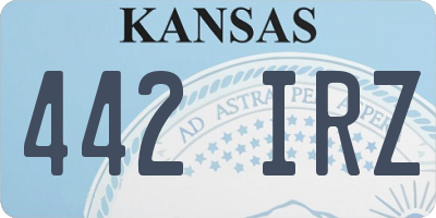 KS license plate 442IRZ