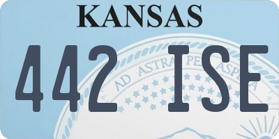 KS license plate 442ISE
