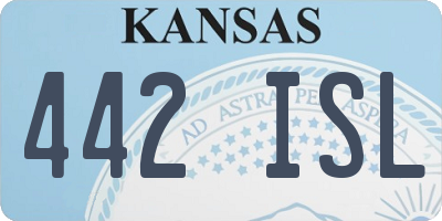 KS license plate 442ISL