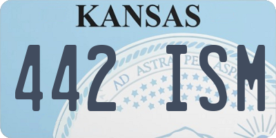 KS license plate 442ISM