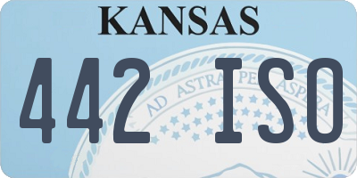 KS license plate 442ISO