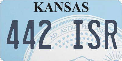 KS license plate 442ISR