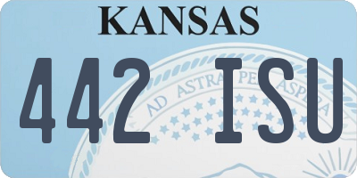 KS license plate 442ISU