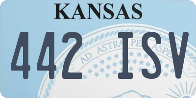 KS license plate 442ISV