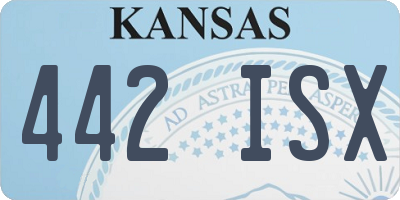 KS license plate 442ISX