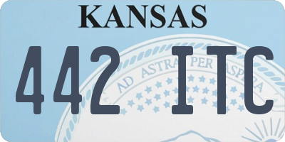 KS license plate 442ITC