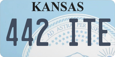 KS license plate 442ITE