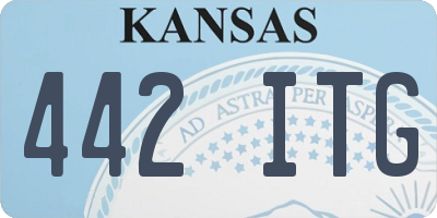 KS license plate 442ITG