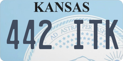 KS license plate 442ITK