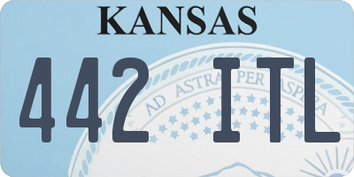 KS license plate 442ITL