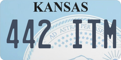 KS license plate 442ITM