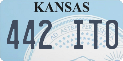 KS license plate 442ITO