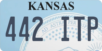 KS license plate 442ITP