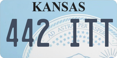 KS license plate 442ITT
