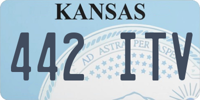 KS license plate 442ITV