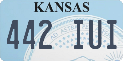 KS license plate 442IUI