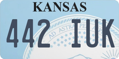 KS license plate 442IUK
