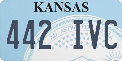 KS license plate 442IVC