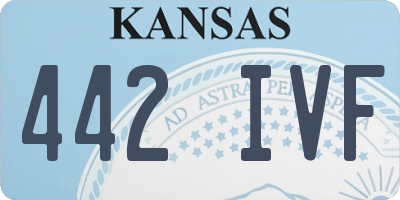 KS license plate 442IVF