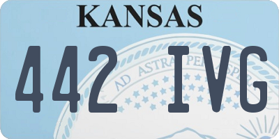 KS license plate 442IVG