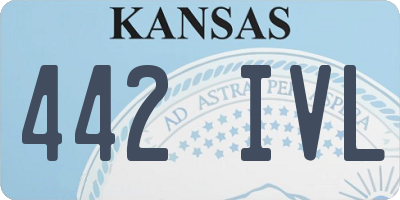 KS license plate 442IVL