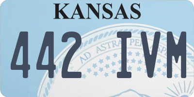KS license plate 442IVM