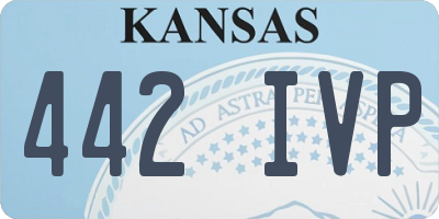 KS license plate 442IVP