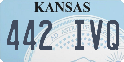 KS license plate 442IVQ