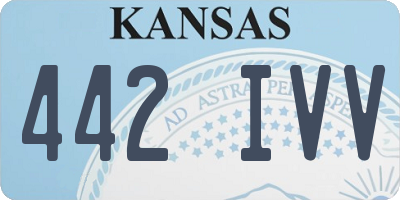 KS license plate 442IVV