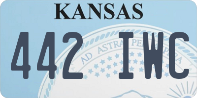 KS license plate 442IWC