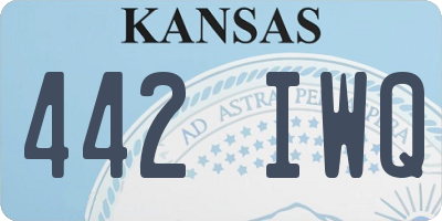 KS license plate 442IWQ