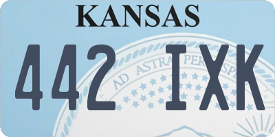 KS license plate 442IXK