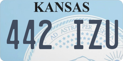 KS license plate 442IZU