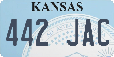 KS license plate 442JAC