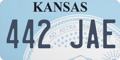 KS license plate 442JAE