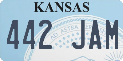 KS license plate 442JAM