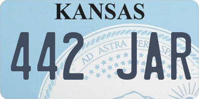 KS license plate 442JAR