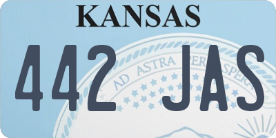 KS license plate 442JAS