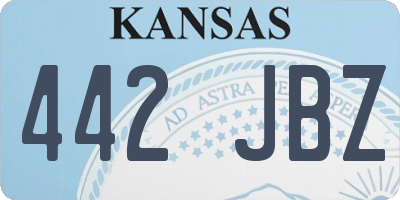 KS license plate 442JBZ