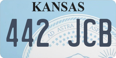 KS license plate 442JCB