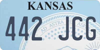 KS license plate 442JCG