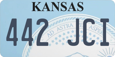 KS license plate 442JCI