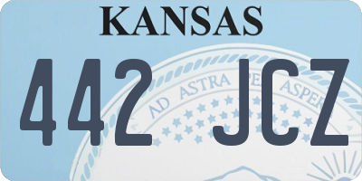 KS license plate 442JCZ