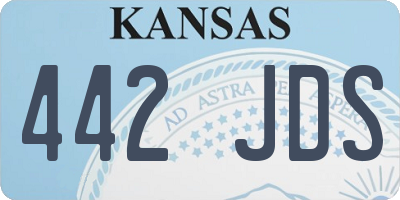 KS license plate 442JDS