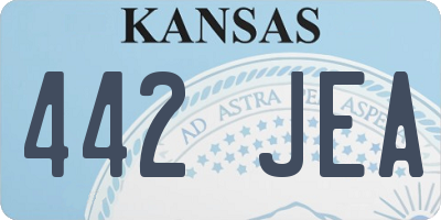 KS license plate 442JEA