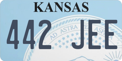 KS license plate 442JEE